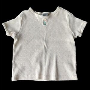 The Disney Catalog Winnie the Pooh Delicate Embroidered Baby Tee, Girls 6/6x